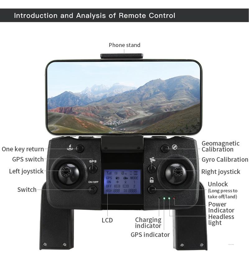 L800 PRO2 360 Laser Obstacle Avoidance Three Axis Gimbal Brushless GPS HD Aerial Photography Folding Quadcopter