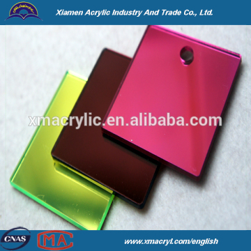 Decorative red acrylic mirror wall sheet