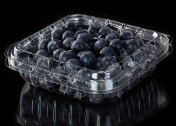 PET plastic clamshell container for fruit