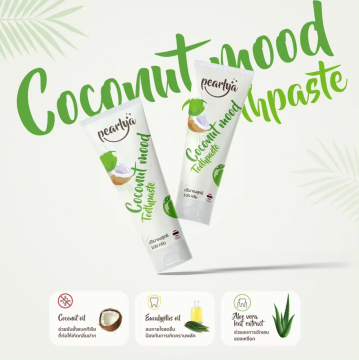 Natural coconut flavored toothpaste for gum protection