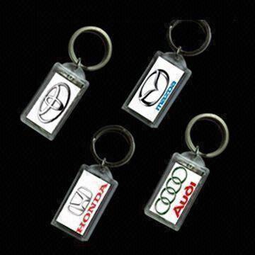 Promotional Plastic LED Keychain, Ideal for Gift Purposes, Customized Designs are Welcome