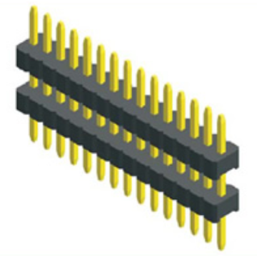 1,27 mm Pitch Double Plastic Straight Type einreihig