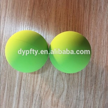 63mm yellow hollow rubber ball