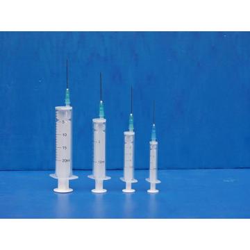 Hypodermic 2 phần Luer trượt ống tiêm với kim