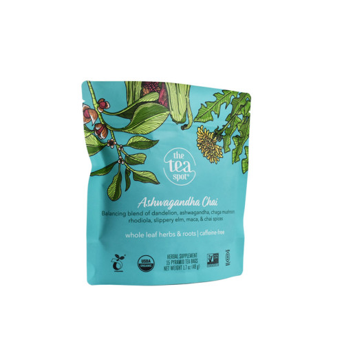 Bolsa de paquete de té de hoja bio orgánico compostable