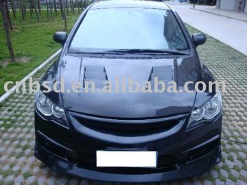 Carbon fiber hood For 06-11 Honda Civic 4Dr JDM V style