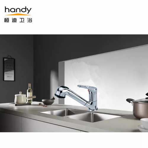 Kitchen mixer taps with pull-out hand shower