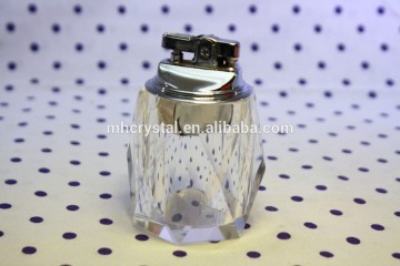 Clear Cut Glass Crystal Cigarette Table Lighter MH-6142