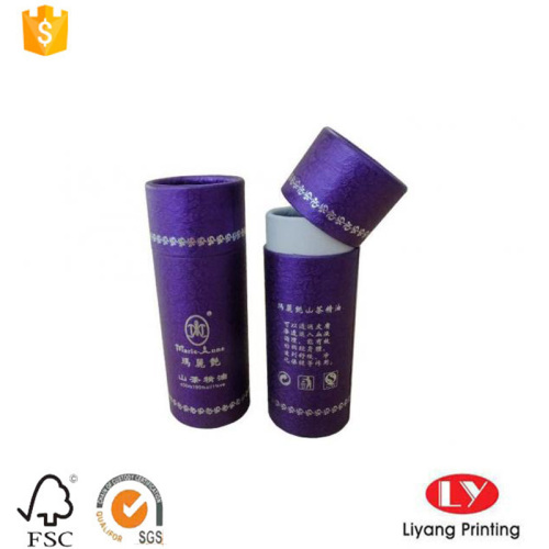 Custom round paper cosmetic tube box packaging