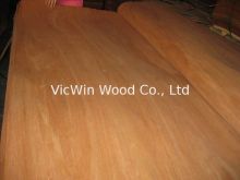 Rotary Cut Red Canarium Wood Veneer Sheet, Face/back Grade