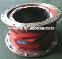 Circular fabric expansion joint with flange ends