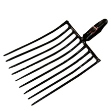 Steel Manure Digging Fork with Oval Prongs for Agriculture
