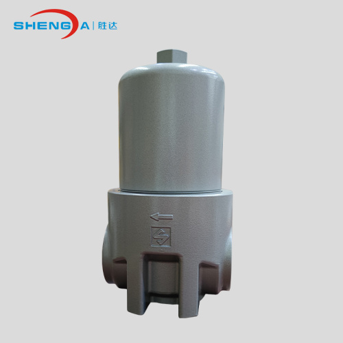 Low pressure inline oil filter for hydraulic system