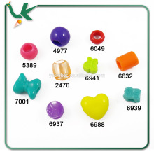 Soild Colour Large Hole Plastic Bead