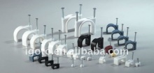 4mm~25mm circle nail plastic wall cable fixing clip,wire clips