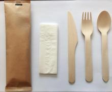 disposable wooden cutlery Set