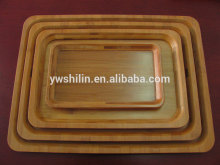 new design 100% handmake bamboo serving tray sets ,eco-friendly bamboo tray sets