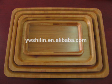 new design 100% handmake bamboo serving tray sets ,eco-friendly bamboo tray sets