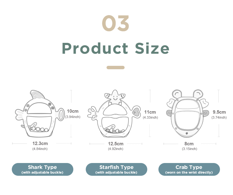 PH719312 Hewan Silicone Teethers Desain Unik Bayi Teether Mainan Food Grade BPA Gratis Bayi Tumbuh Gigi Mainan