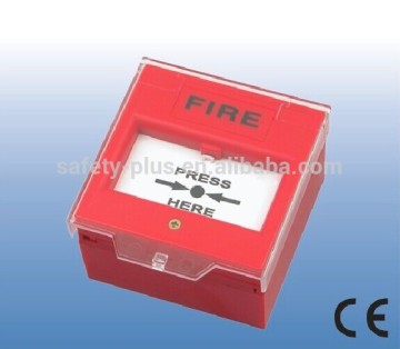Hand actuated Fire alarm button for fire alarm system