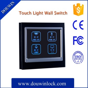 Modern 4 gangs smart digital light switches