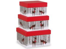 Wholesale flat pack cardboard nested christmas boxes