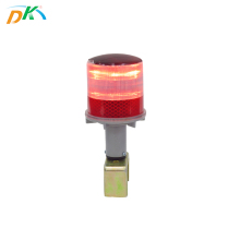 Solar-Powered LED Red Road Cone Flashing Warning Lights