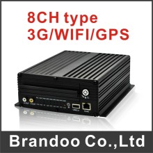 8 Channel Car DVR, 8 Cameras Bus DVR, Train DVR, Support 3G, WiFi and GPS, Bd-308
