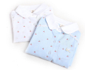 레이스 소녀 벚꽃 프린트 셔츠