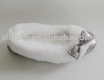 soft fur ballet slippers