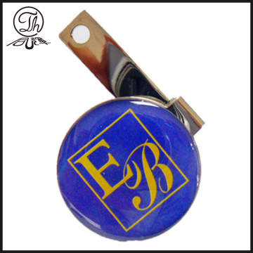 Odd shape metal plate accessory with print logo