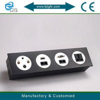 New design multi socket wall sockets with S-Video