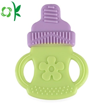 New Design Embossed With Flower Shaped Infant Teether