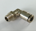 Air-Fluid Nickel Plated Brass PTC Swivel Elbow Fitting