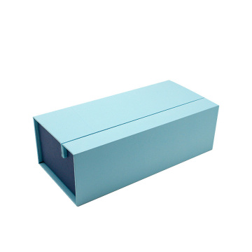 Luxury Blue Color Two Doors Opened Packaging Box