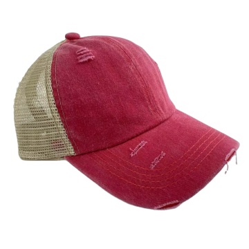 Customize Distressed Trucker Cap - 6 Panel Baseball Cap