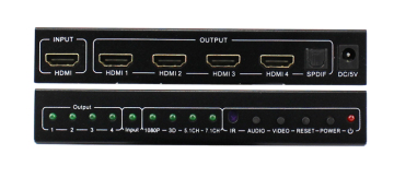 HDMI  Video Audio Splitter with SPDIF 1 x 4
