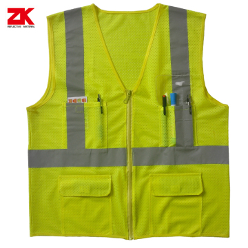 EN 20471 Yellow High visible warning clothing