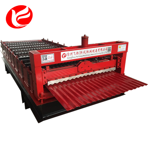 Corrugated panel roof sheet roll forming machine