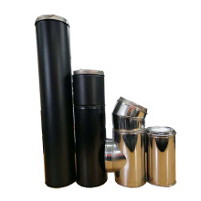 CE ,ETL  Warmfire 2020 popular insulated  stainless steel double wall chimney pipe for wood fireplace