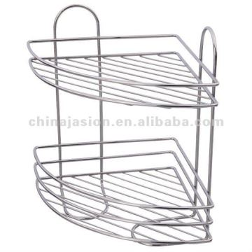 Bathroom Corner Rack with stand with chrome plated