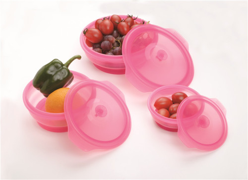 Food Grade Collapsible Silicone Bento Bowl