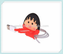 Portable Cartoon Design Soft Pvc Cable Winder