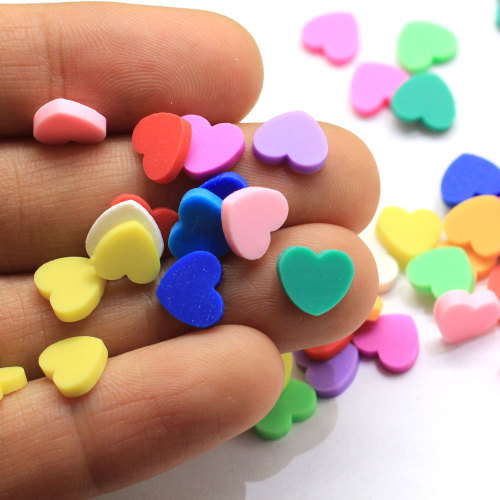 DIY Confetti Mixed Heart Slice Sprinkles Polymer Clay Slime Charms Akcesoria do rękodzieła