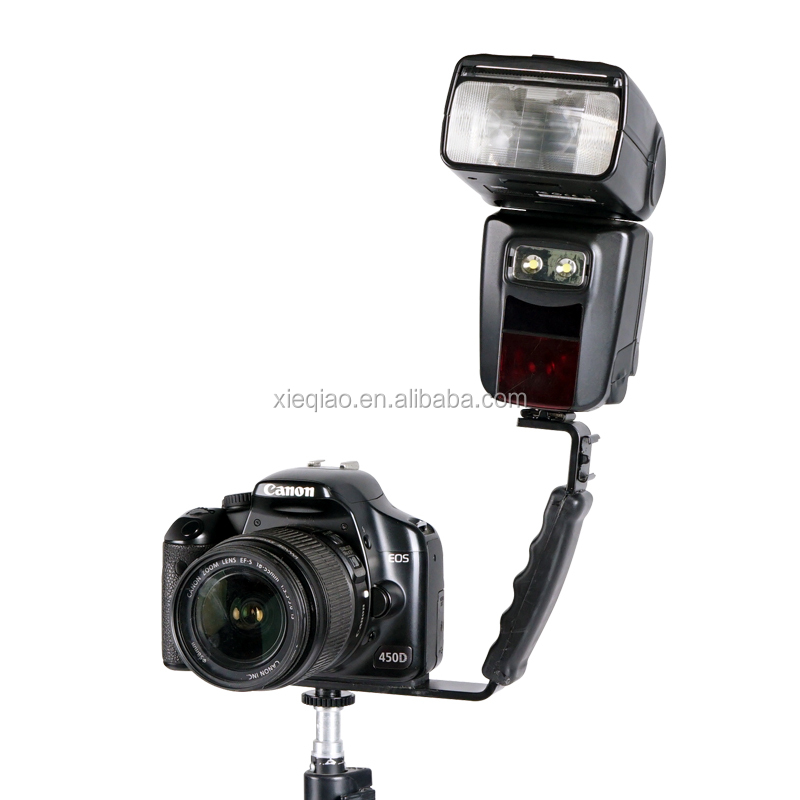 Kernel L Shape flash Bracket Holder for Light Camera Mini DV Camcorder with Hot Shoe