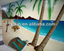 Professional decorative canvas wall mural printing