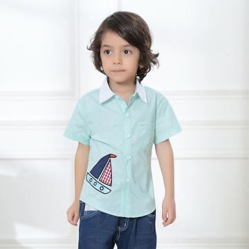 Fashion clothing cotton boys shirt tops kids blouse children clothing manufacturers china