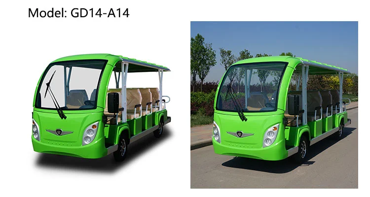 Elegant Design 11 Passengers Electric Sightseeing Car for Wholesale