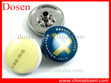 15mm Snap button custom transprency button