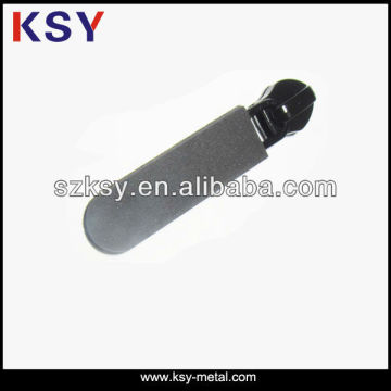 High quality metal zipper slider with rubber pull